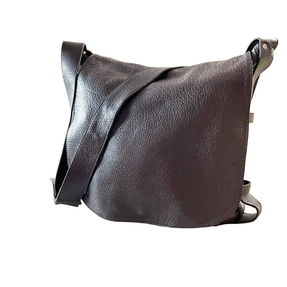 alexandra biagiotte for bottega giotti firenze brown messenger bag - Picture 8 of 14